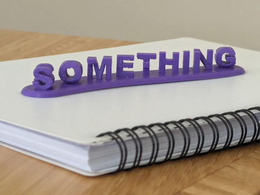 Chữ 3D Something Hoặc Nothing - Image 4