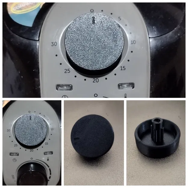 Nút Xoay Hẹn Giờ Nồi Chiên Không Dầu Cadence FRT-555/560/600 - Image 1