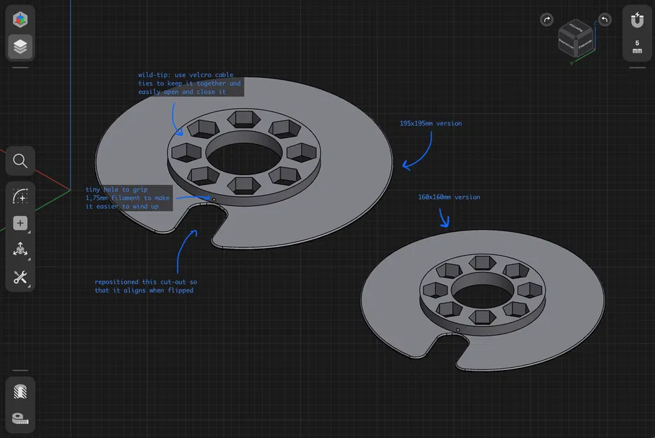 Cuộn dây mẫu filament – bản sửa infil - Image 1