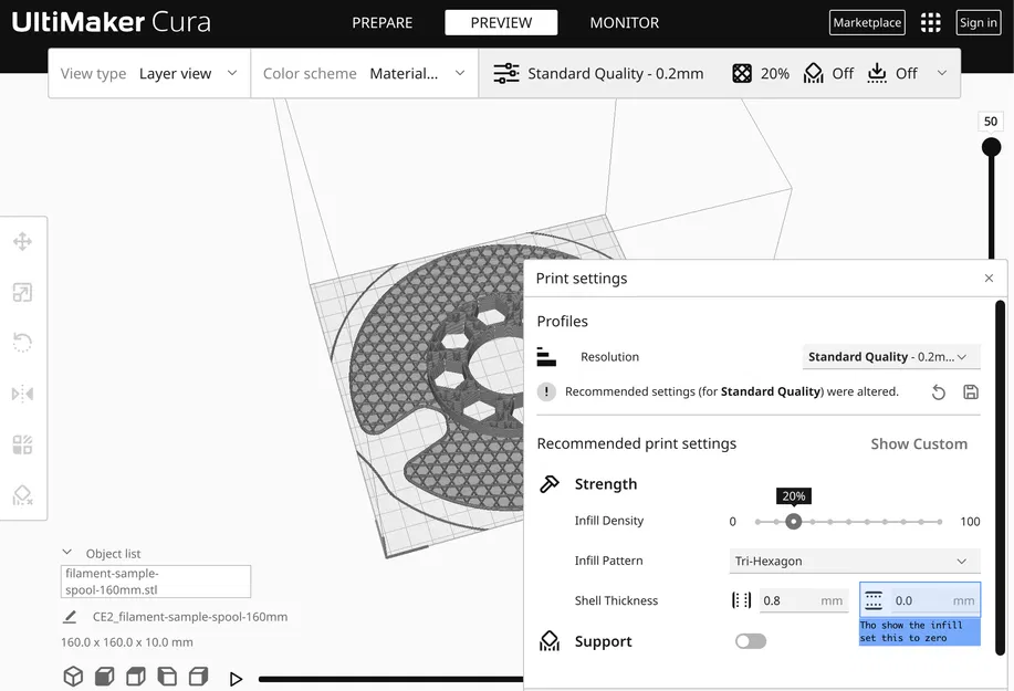 Cuộn dây mẫu filament – bản sửa infil - Image 2