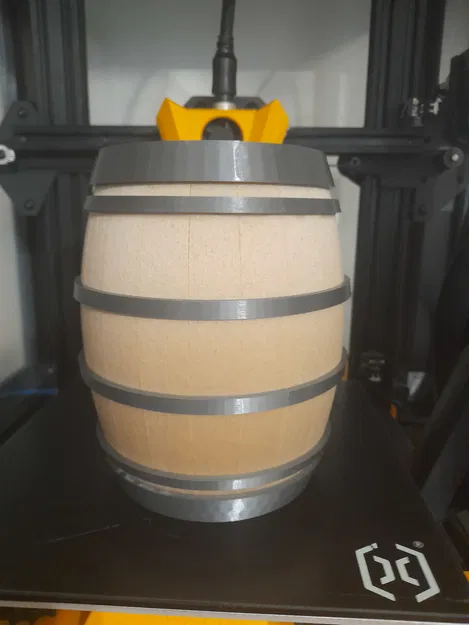 Dřevěný sud - kasička - Image 1