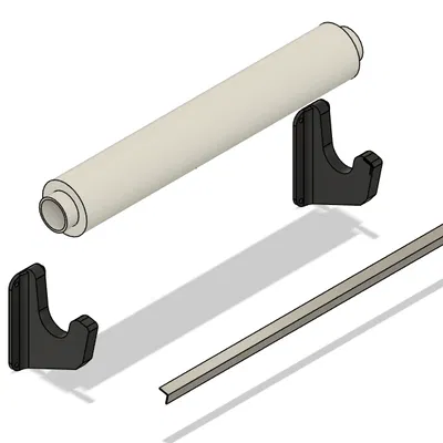 Giá đỡ cuộn màng bọc thực phẩm dán tường