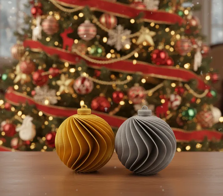 Quả Cầu Trang Trí Cây Thông Noel (Tròn 80mm) Kèm Nắp - Image 1