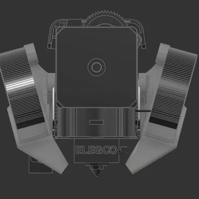 CHỤP QUẠT KÉP 5015 SIÊU NHẸ TALON