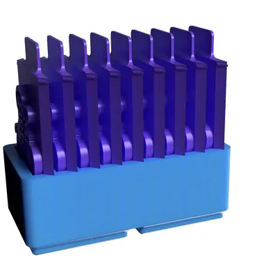 Hộp Gridfinity cho Tem và Tay cầm