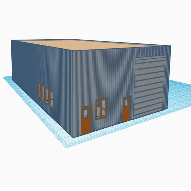 Nhà Kho Nhỏ Tỷ Lệ N Mái Bằng (1:160) - Image 2