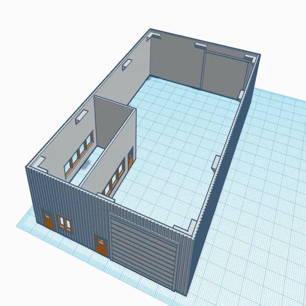 Nhà Kho Nhỏ Tỷ Lệ N Mái Bằng (1:160) - Image 3