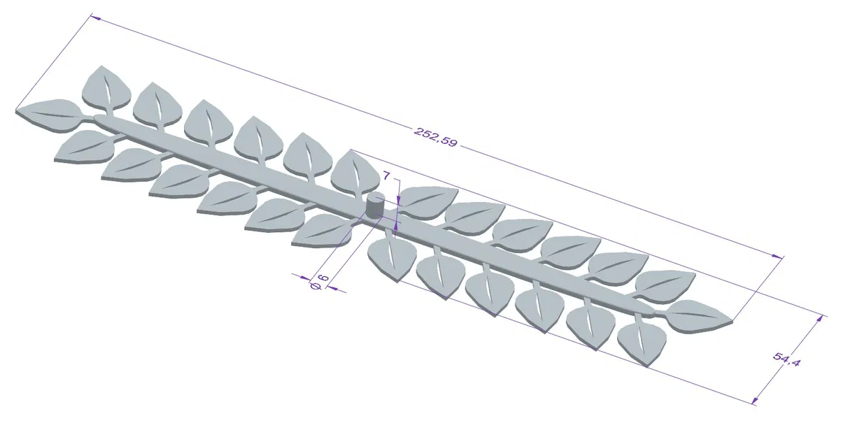 Vòng nguyệt quế Lorbeerkranz (in dễ, không support) - Image 3