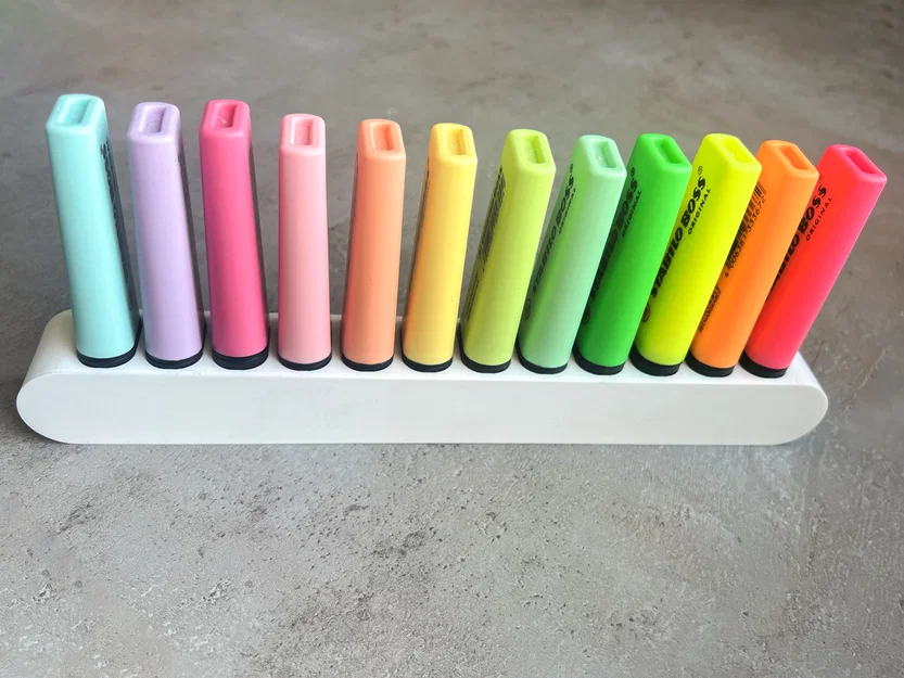 Giá đỡ bút dạ quang Stabilo Boss cải tiến - cho 2 đến 26 cây - Image 1