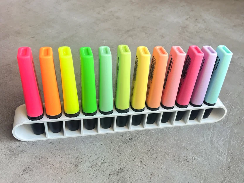 Giá đỡ bút dạ quang Stabilo Boss cải tiến - cho 2 đến 26 cây - Image 2