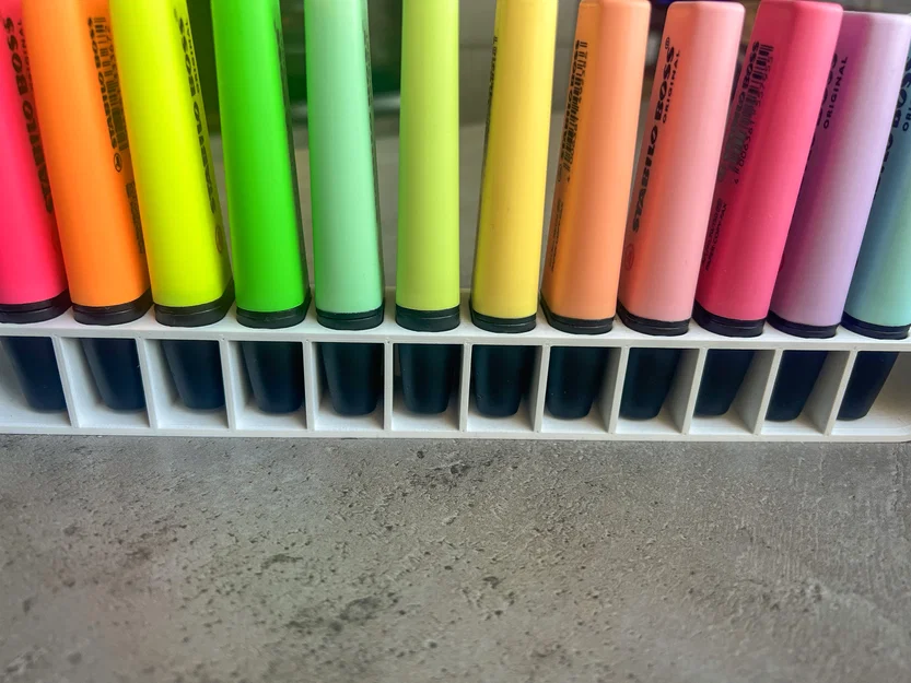 Giá đỡ bút dạ quang Stabilo Boss cải tiến - cho 2 đến 26 cây - Image 4