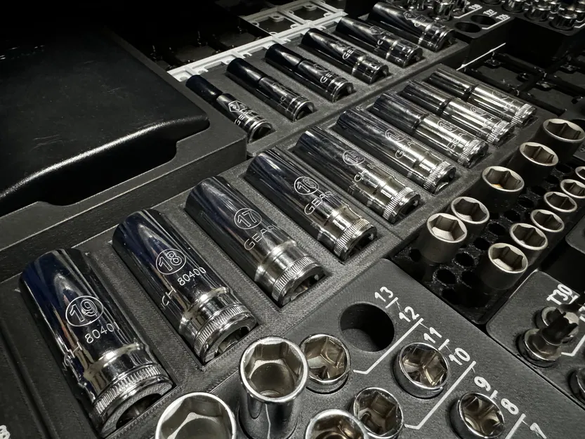 Kệ Giữ Đầu Tuýp Sâu Gearwrench (Hệ Metric) - Image 1