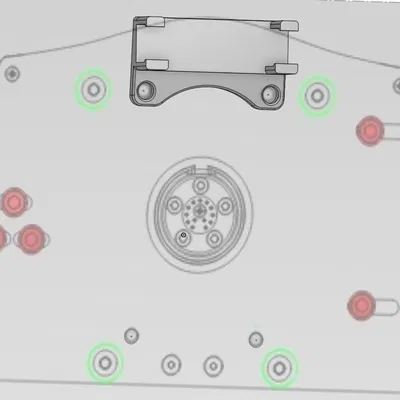 Giá đỡ Tobii 5 cho Đế vô lăng Fanatec