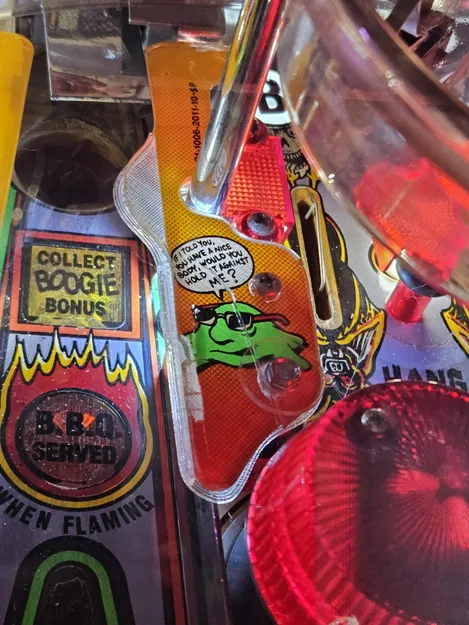 Miếng bảo vệ nhựa kicker máy pinball Elvira and the Party Monsters - Image 3