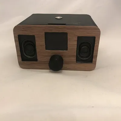 Vỏ ESP32 Webradio Có Núm Vặn Xoay