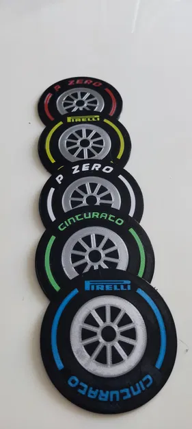 Đế lót ly hình lốp F1 - Image 1