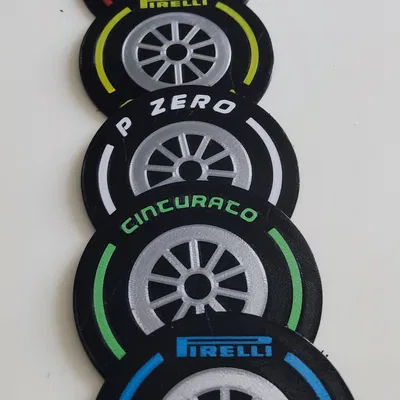 Đế lót ly hình lốp F1