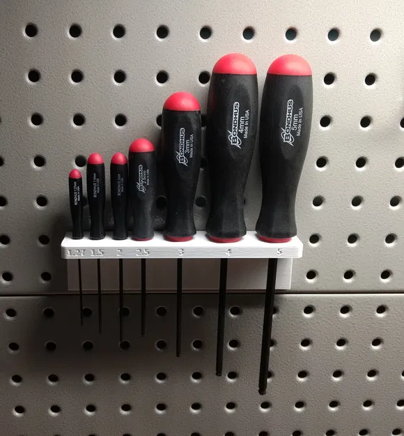 Giá đỡ bộ tua vít lục giác cho Pegboard - Image 1