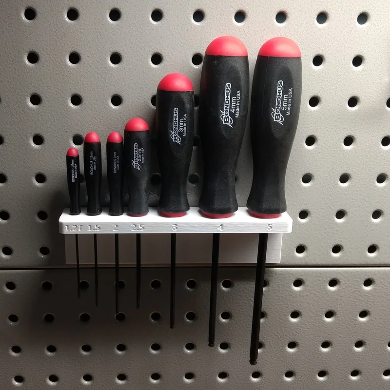 Giá đỡ bộ tua vít lục giác cho Pegboard