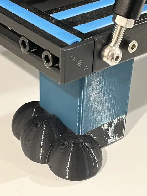 Chân đế nhôm 40mm cho khung nhôm định hình - Image 1