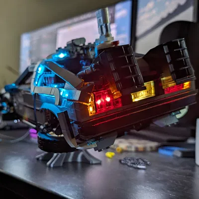 Chân đế Lego DeLorean (10300) - Dùng được cả với bộ đèn LED