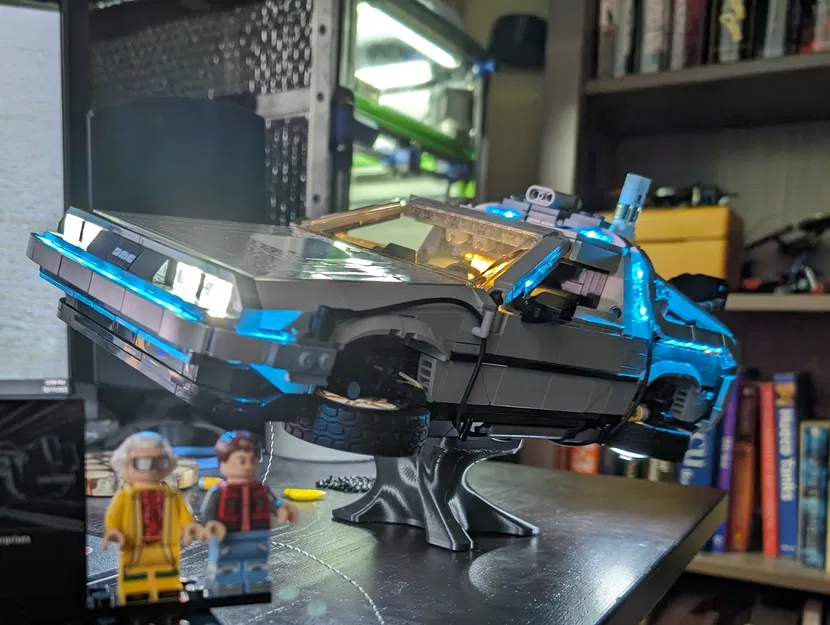 Chân đế Lego DeLorean (10300) - Dùng được cả với bộ đèn LED - Image 2