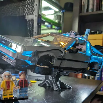 Chân đế Lego DeLorean (10300) - Dùng được cả với bộ đèn LED
