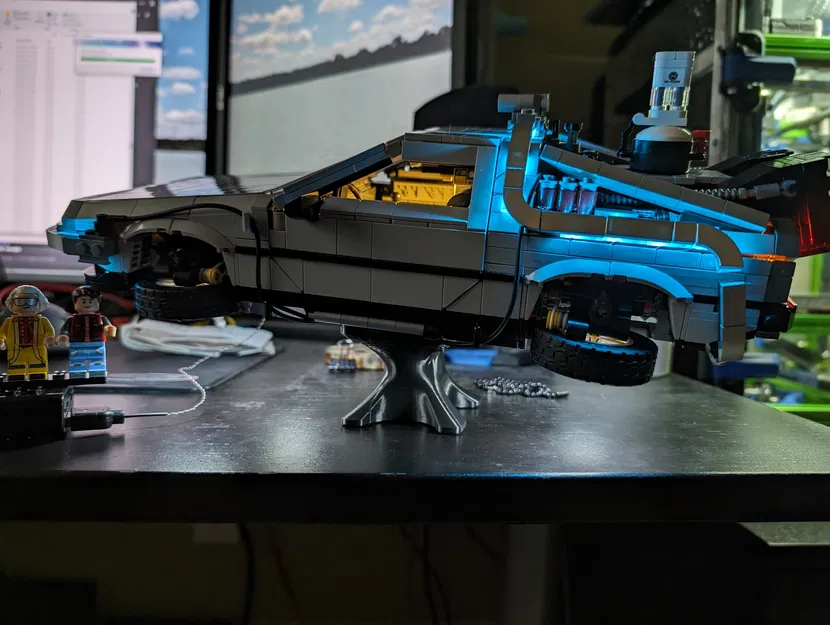 Chân đế Lego DeLorean (10300) - Dùng được cả với bộ đèn LED - Image 3