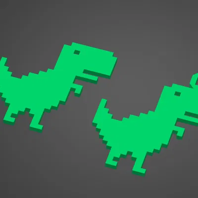 Móc Khóa Khủng Long Chrome