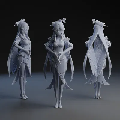 Mô hình 3D Ningguang - Genshin Impact