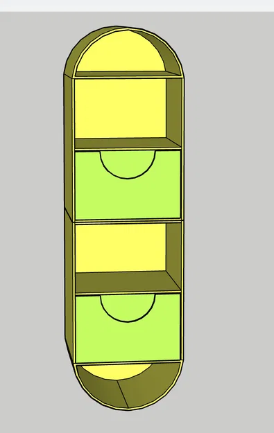ORGANIZZATORE GT136 - Hộp Chia Ngăn 4 Khoang Treo Tường - Image 1