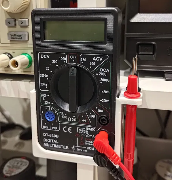 Giá Đỡ Đồng Hồ Đo Multimeter 830 Kiêm Móc Skadis & Ray DIN - Image 2