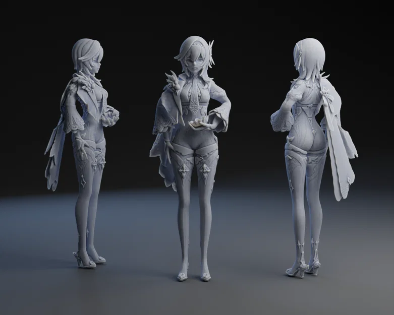 Mô hình 3D Eula - Genshin Impact - Image 1