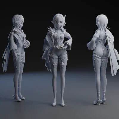 Mô hình 3D Eula - Genshin Impact