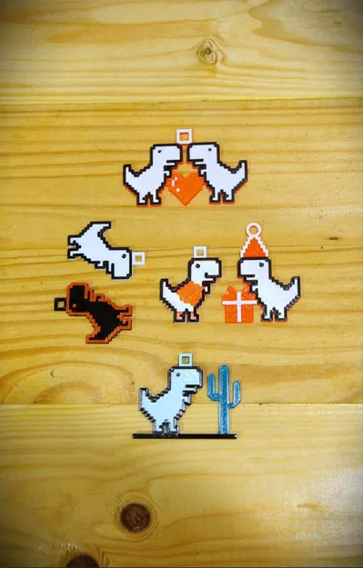 Mặt dây chuyền Khủng long Chrome [Bộ sưu tập] - Image 2