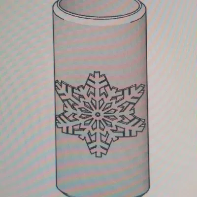 Ốp Bật Lửa Bic Hình Bông Tuyết