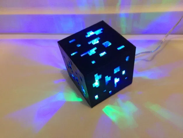 Đèn Minecraft hình quặng kim cương - Image 4