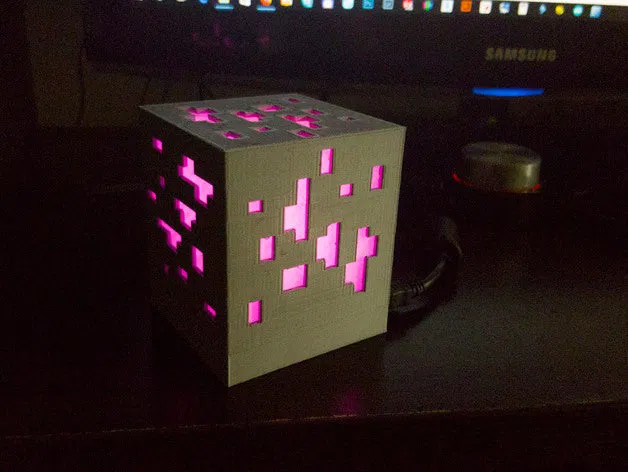 Đèn Minecraft hình quặng kim cương - Image 10