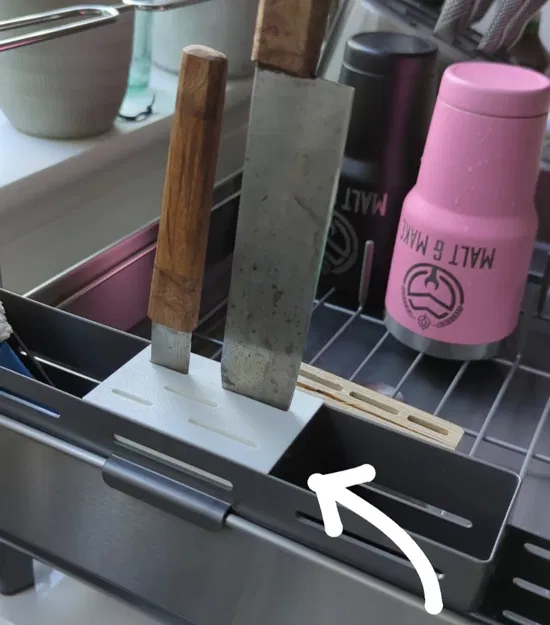 Cái Giữ Dao Cho Kệ Úp Chén SimpleHuman - Image 2