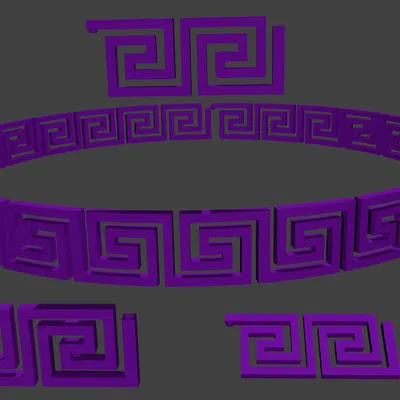 Dây Chuyền Vòng Tay Kiểu Ai Cập Chia Đoạn Bấm