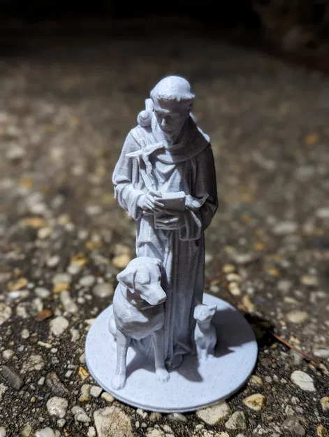 Tượng Thánh Phanxicô Assisi - Bổ Sung Động Vật - Image 1