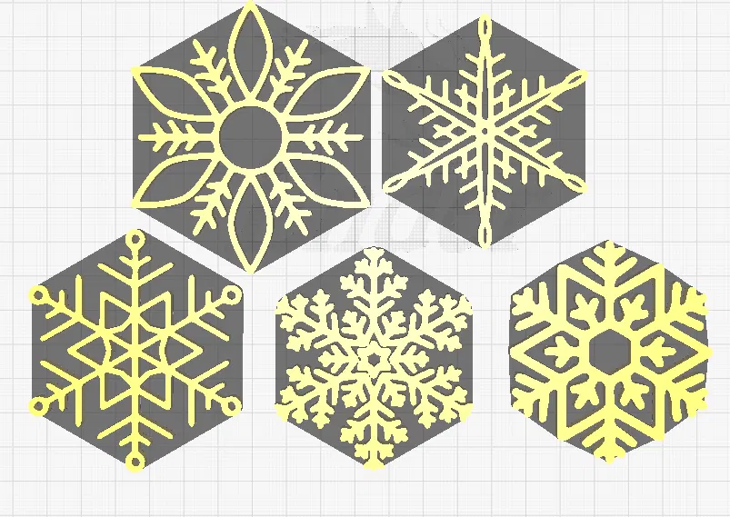 Những Bông Tuyết Trang Trí Cây Thông Noel - Image 4