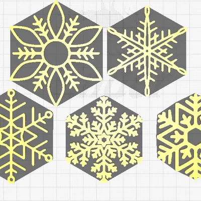 Những Bông Tuyết Trang Trí Cây Thông Noel