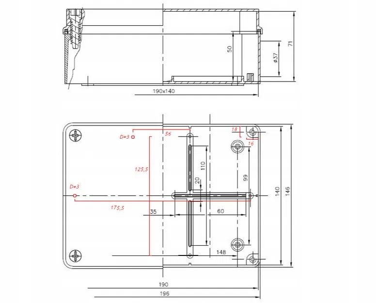 Tấm gắn Pawbol S-BOX 416-P cho Raspberry pi - Image 3