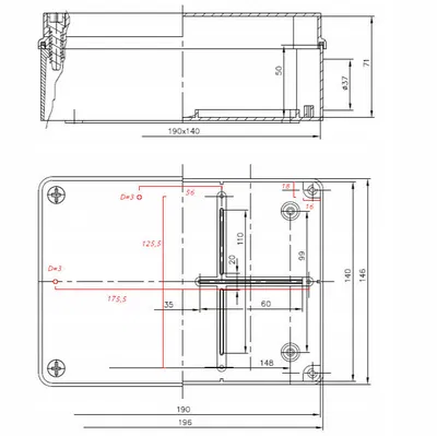Tấm gắn Pawbol S-BOX 416-P cho Raspberry pi