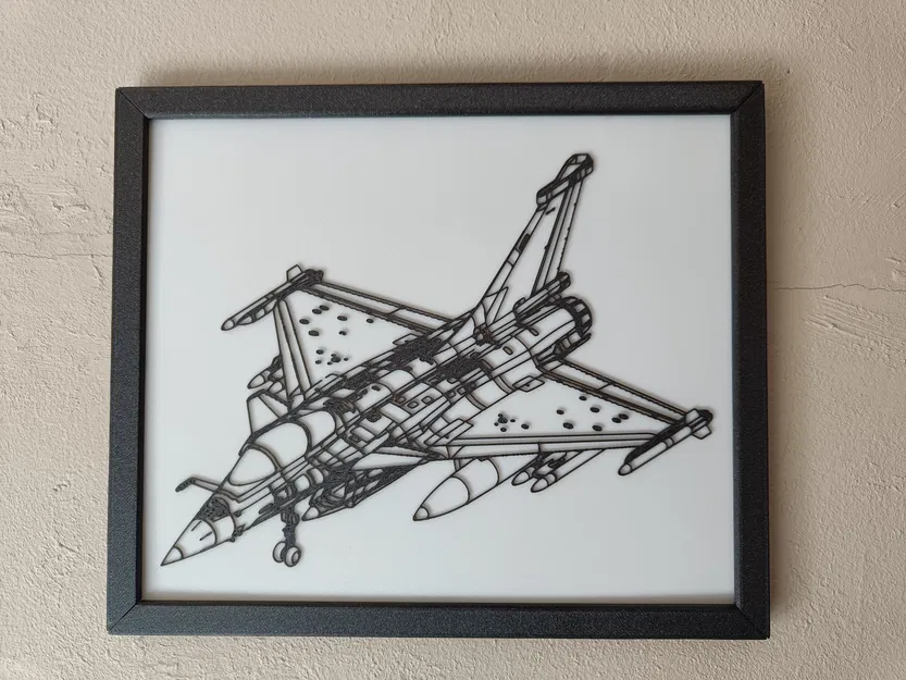 Tranh Giấy Vẽ Rafale - Phong Cách Patent Art - Image 1