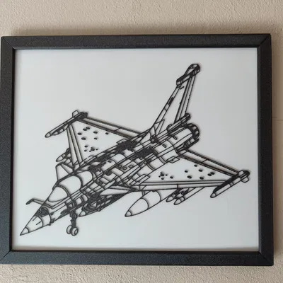Tranh Giấy Vẽ Rafale - Phong Cách Patent Art