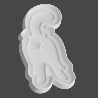 Khuôn cắt bánh quy hình mèo quay lưng