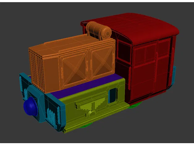Đầu máy xe lửa đồ chơi cho đường ray gỗ - Image 3