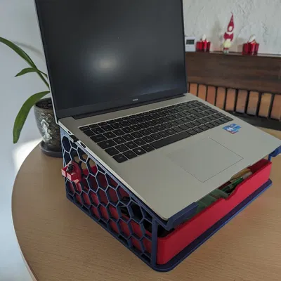 Chân đế Laptop 16 inch có Khay & Kẹp Dây